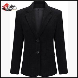 Velvet Blazer Jacket Slim Fit One Button Lapel Office Dress Coat